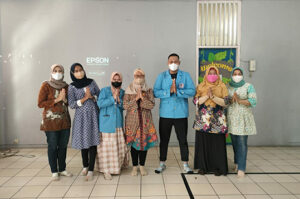 Mahasiswa Universitas Nusa Mandiri Kampus Damai Perkuat Kampanye Penguatan Prokes Bagi Anak