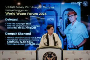 Menparekraf Sampaikan Hasil Survei Dampak Penyelenggaraan World Water Forum 2024 
