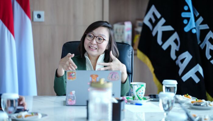 Wamen Ekraf Bahas Kolaborasi Ekosistem AI dengan V2 Indonesia